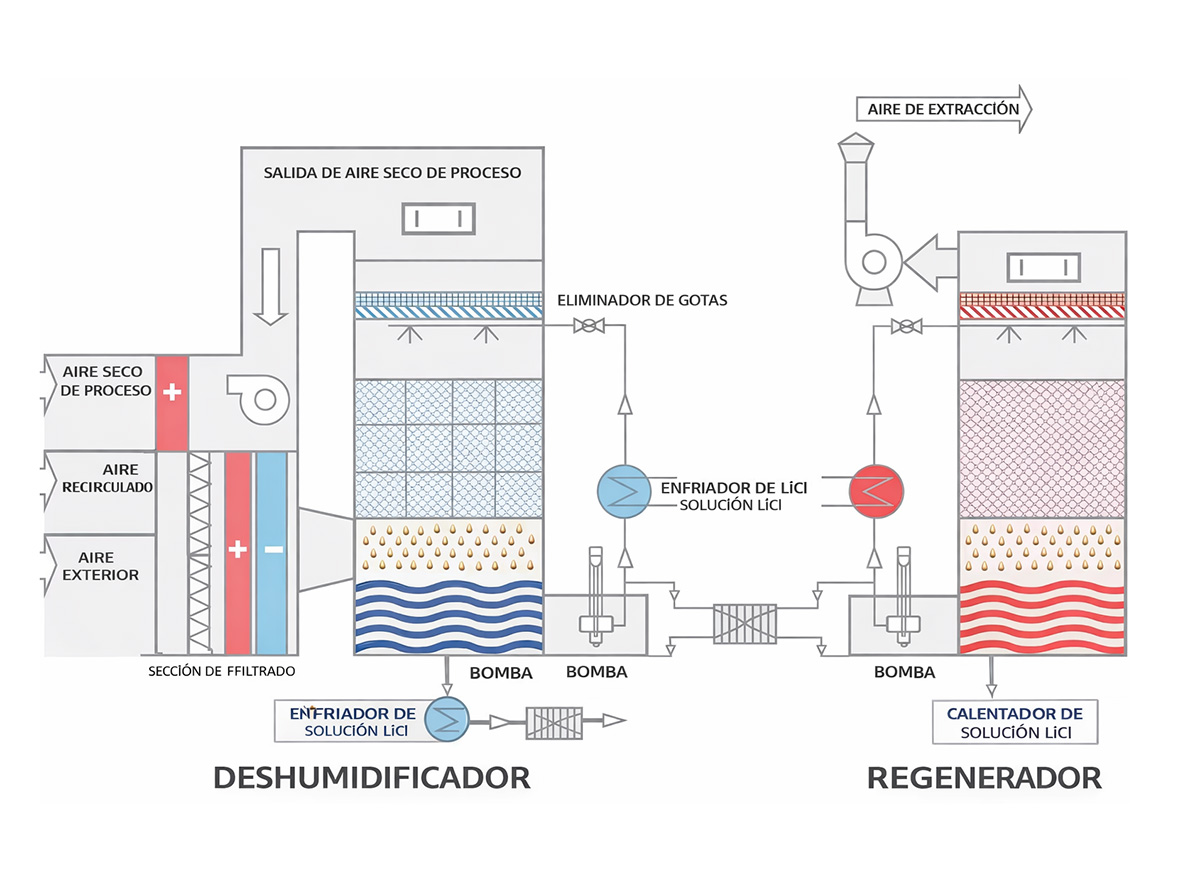 Diagrama Técnico Deshumidifcador Tema Process - Industria de la Carne