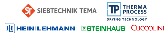 Euro-Reps representante de Siebtechnik-Tema, Therma-Process, Steinhaus, Hein-Lehmann